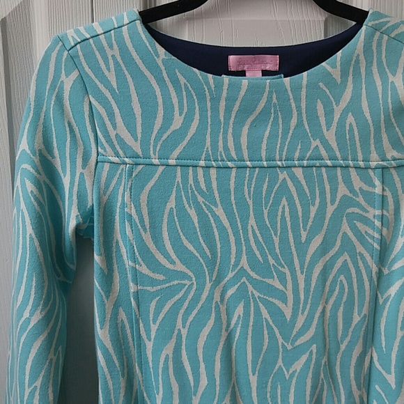 Lilly Pulitzer Aqua Zebra Dress - Picture 6 of 8